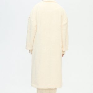Sherpa Long Jacket Cream Soft