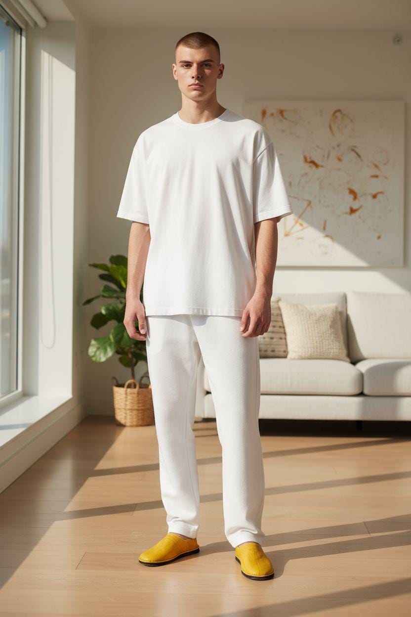 Bright Yellow Moroccan Leather Babouche Handmade Traditional Slippers Bright Yellow Moroccan Leather Babouche Handmade Traditional Slippers